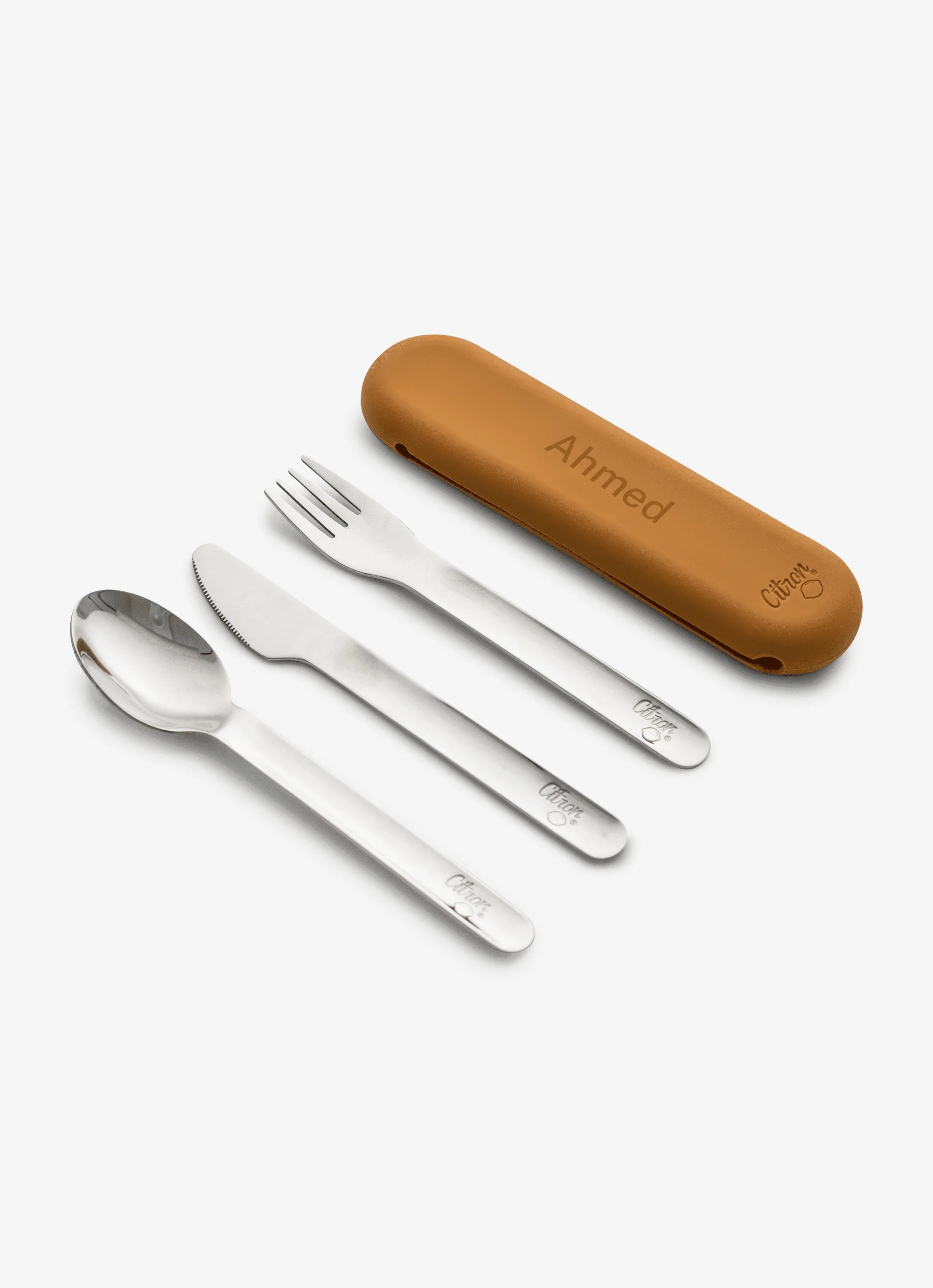 طقم أدوات مائدة من الستانلس ستيل + علبة - Image 11