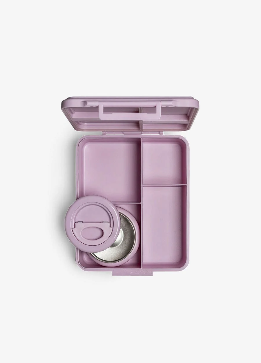 علبة غداء كبيرة - 4 أقسام + وعاء طعام - Image 103