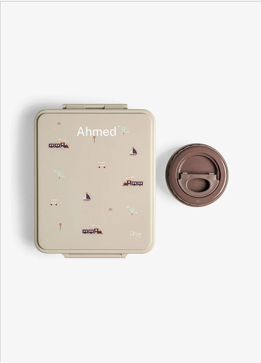 علبة غداء كبيرة - 4 أقسام + وعاء طعام - Image 17