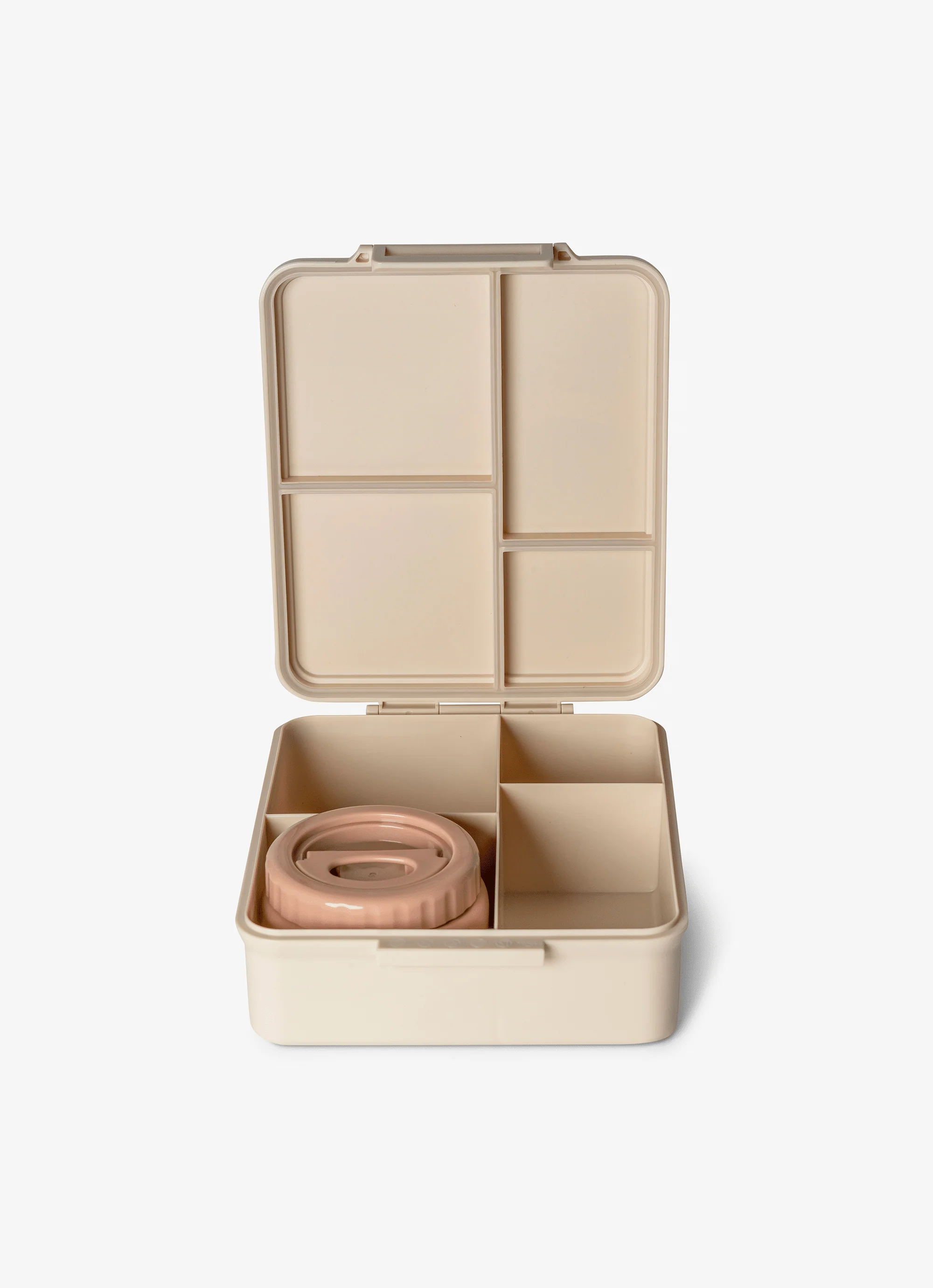 علبة غداء كبيرة - 4 أقسام + وعاء طعام - Image 5