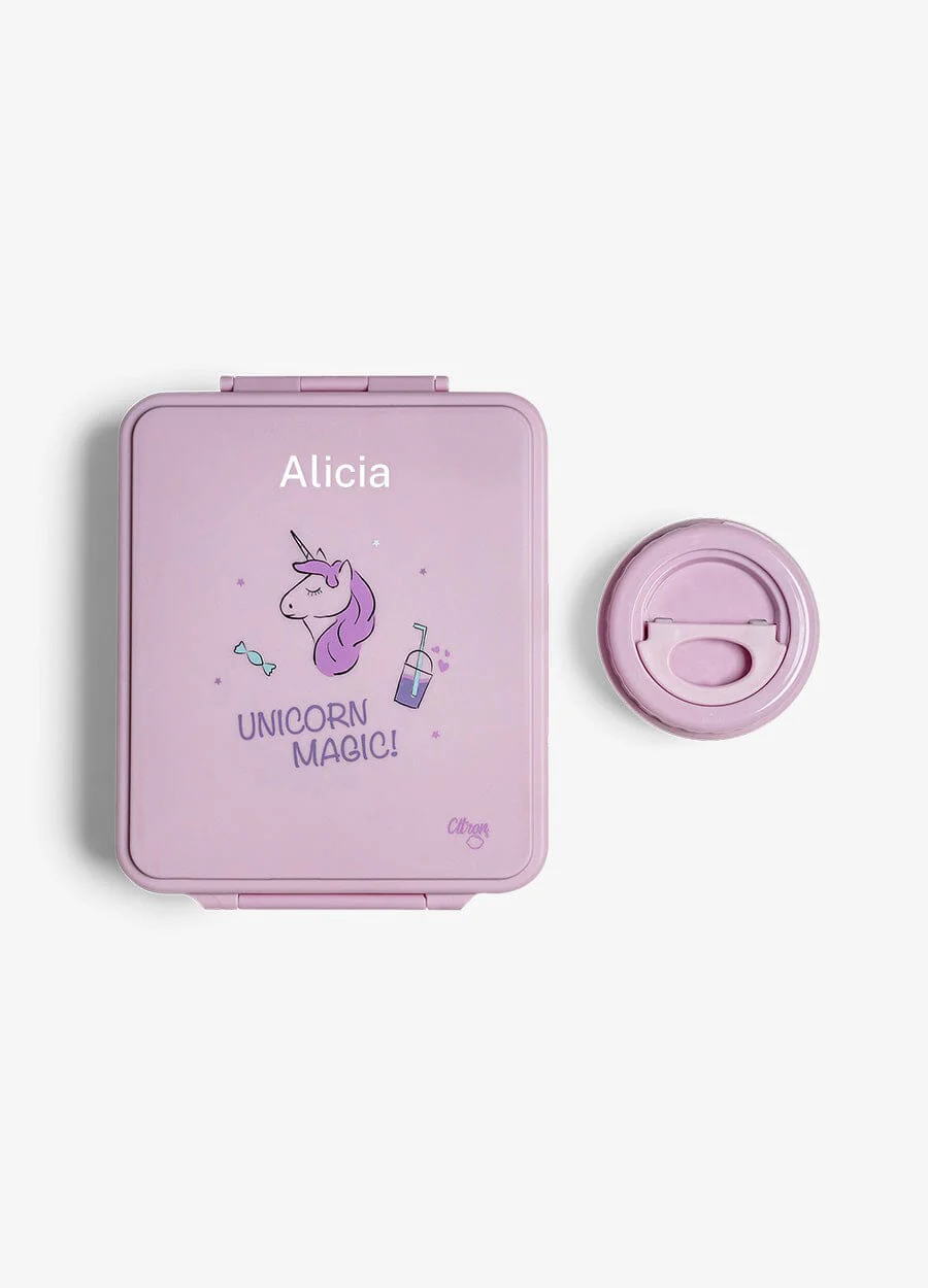 علبة غداء كبيرة - 4 أقسام + وعاء طعام - Image 79