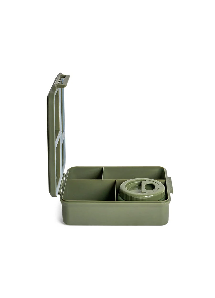 علبة غداء كبيرة - 4 أقسام + وعاء طعام - Image 82