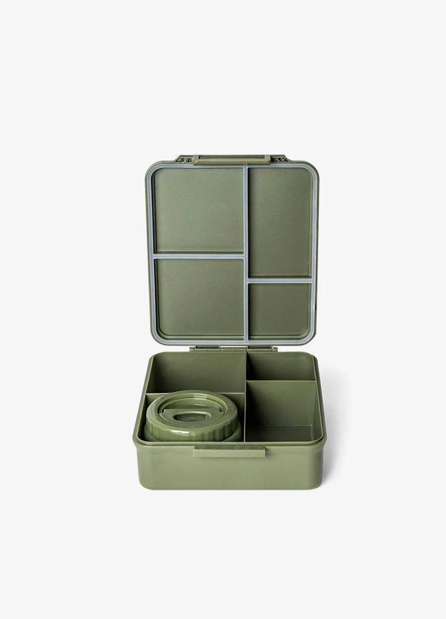 علبة غداء كبيرة - 4 أقسام + وعاء طعام - Image 85