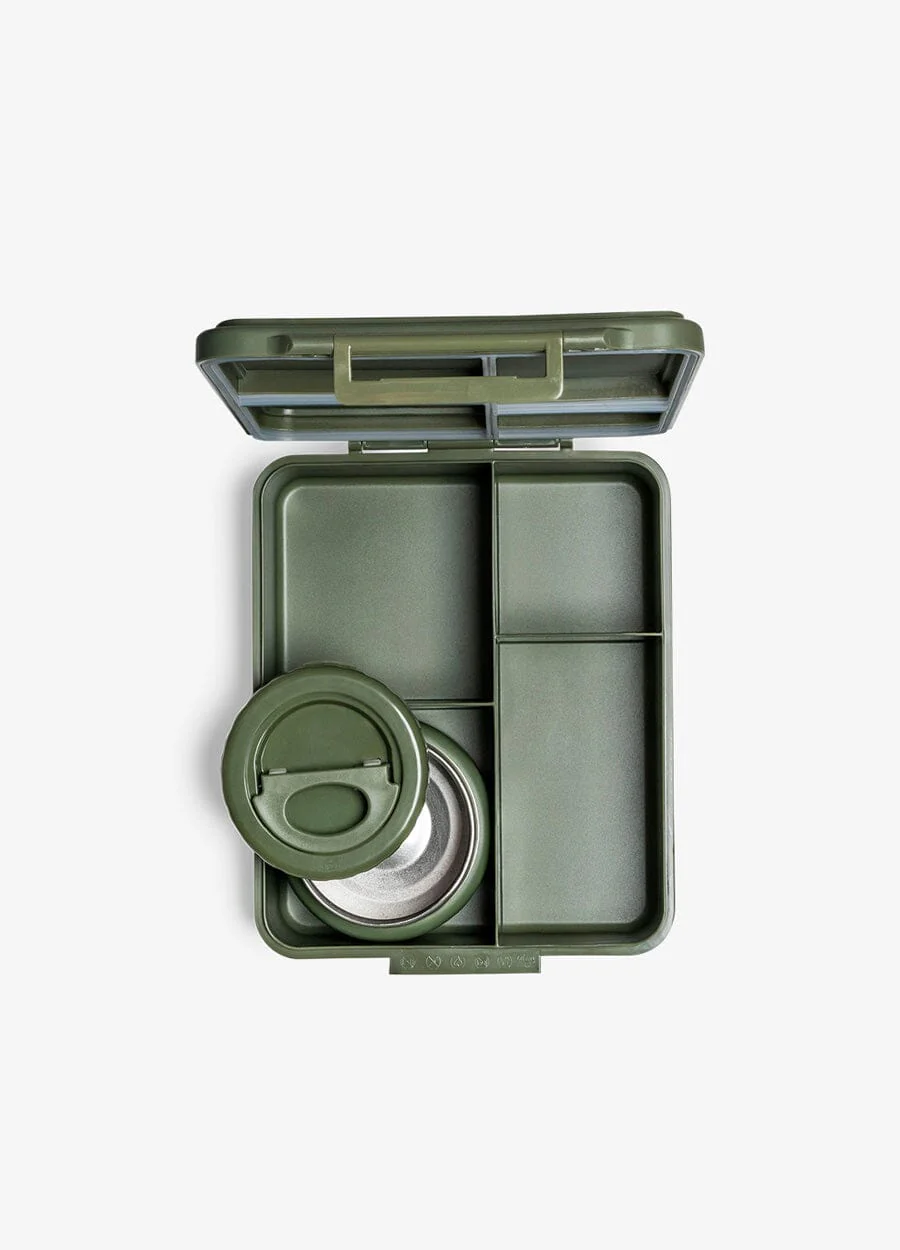 علبة غداء كبيرة - 4 أقسام + وعاء طعام - Image 88