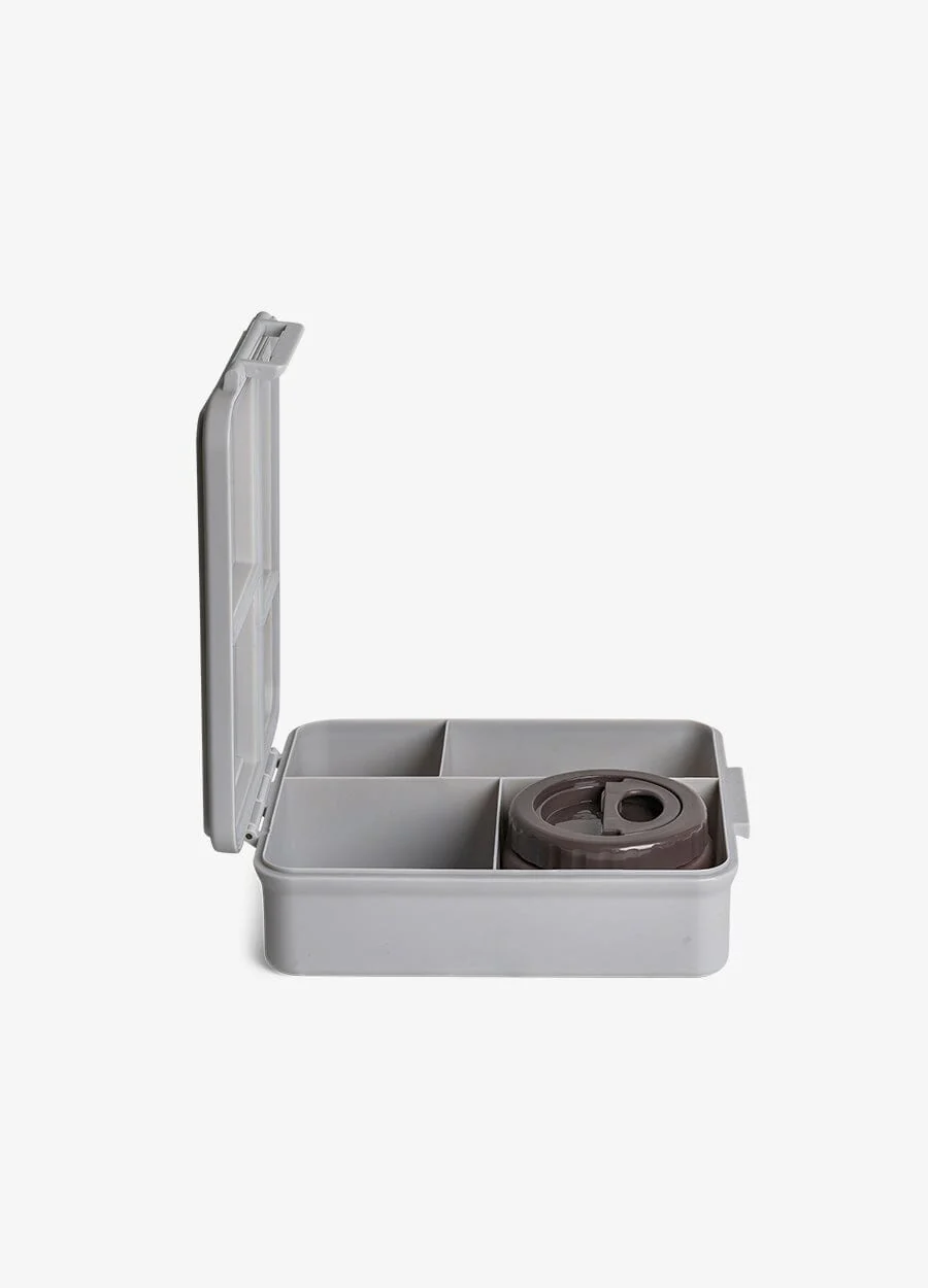 علبة غداء كبيرة - 4 أقسام + وعاء طعام - Image 93