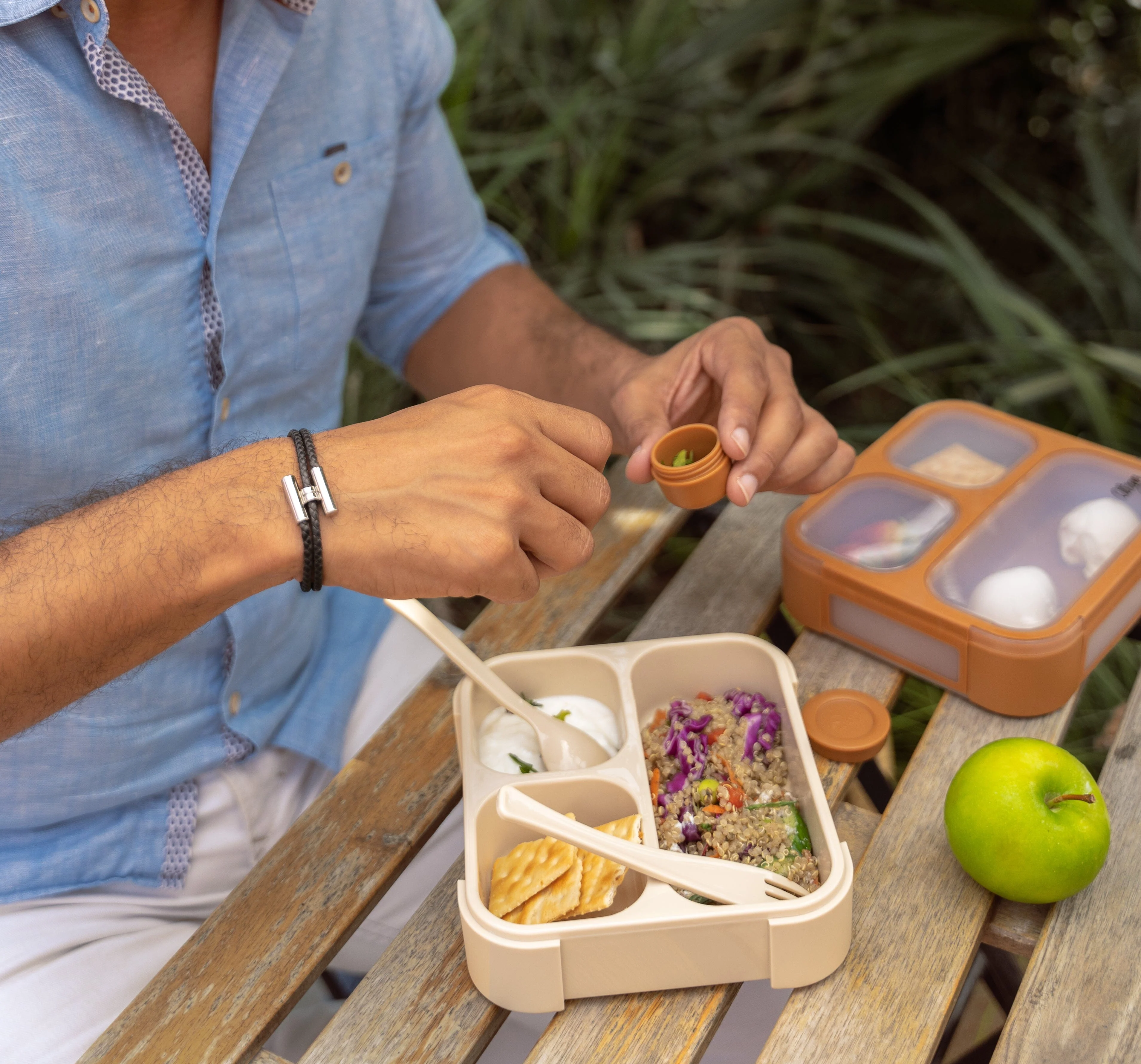 صندوق غداء مع شوكة و ملعقة - Image 30