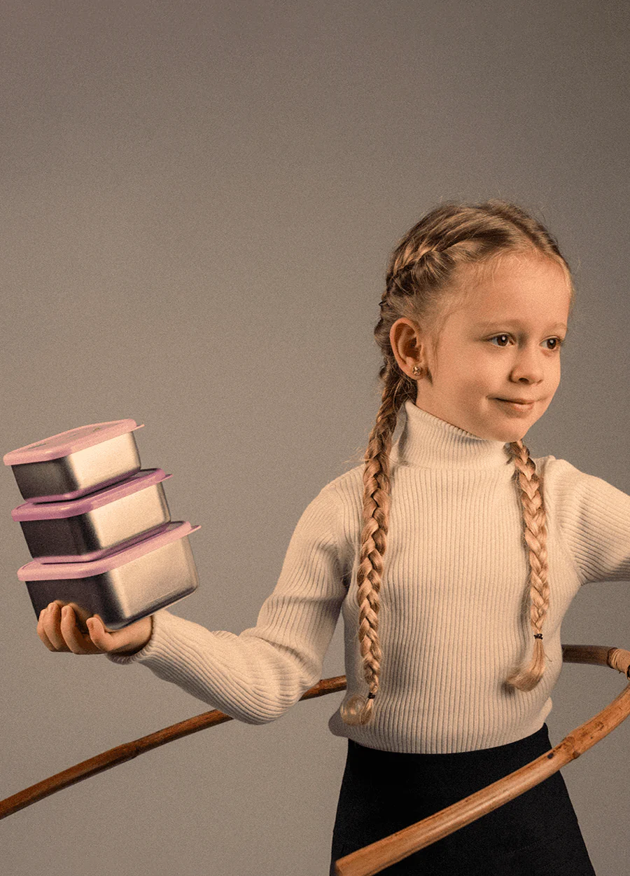 صندوق غداء ستانلس ستيل قابل للتكديس - Image 21